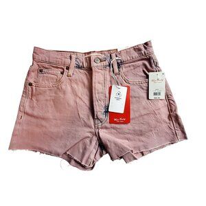 Lucky Brand Pink Cutoff Denim Shorts W/ Responsible Fabric  SZ 24 Button Closure